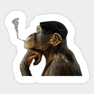 Cigarrete Smoking Monkey Sticker